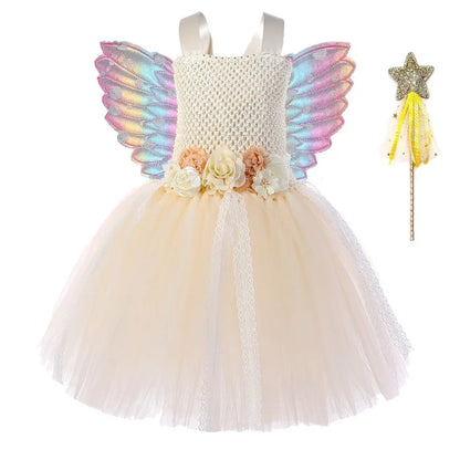 Tulle Princess Dress Sleeveless Strap Birthday Dress
