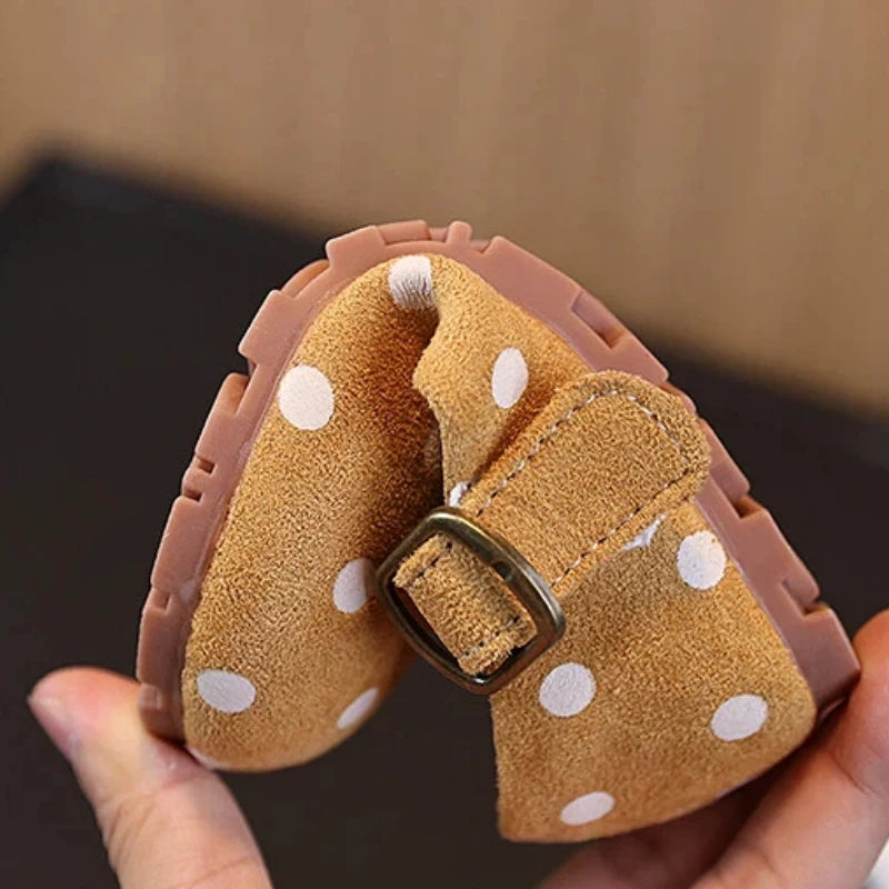 Girls Polka Dot Shoes Cute Children Princess Dress Shoes