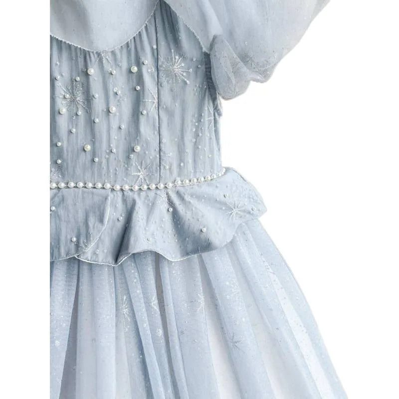 Blue Princess Dress Birthday Gift Dress