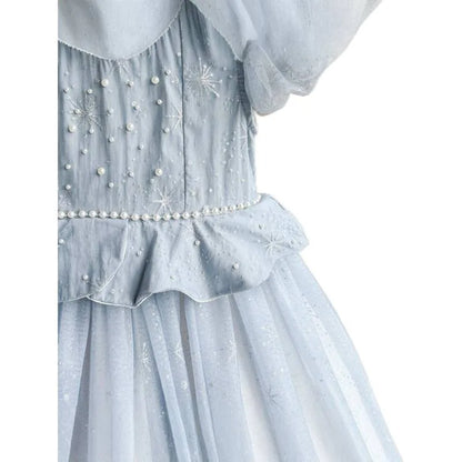 Blue Princess Dress Birthday Gift Dress