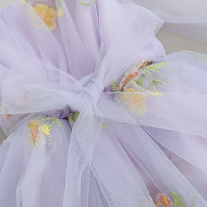 Delicate tulle children's body dress + headband