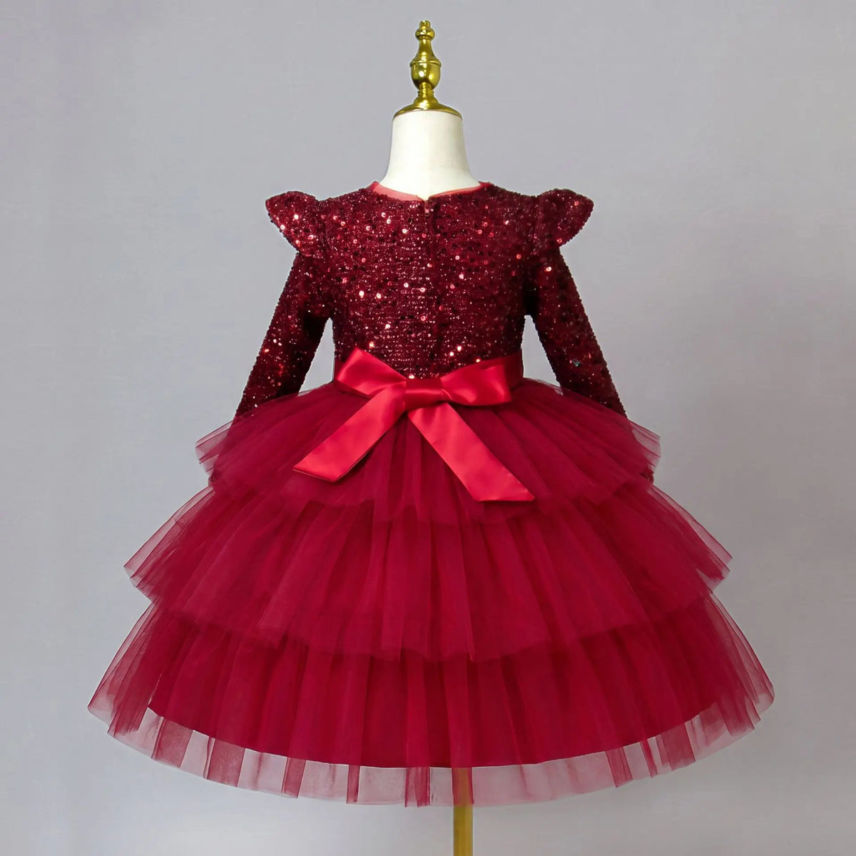 Princess Style Long Sleeve Children's Dress