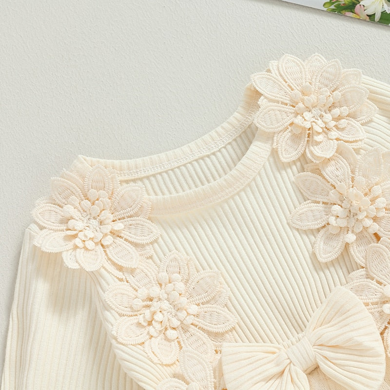 Body de bebé con falda de encaje