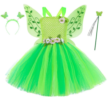 Tulle Princess Dress Sleeveless Strap Birthday Dress