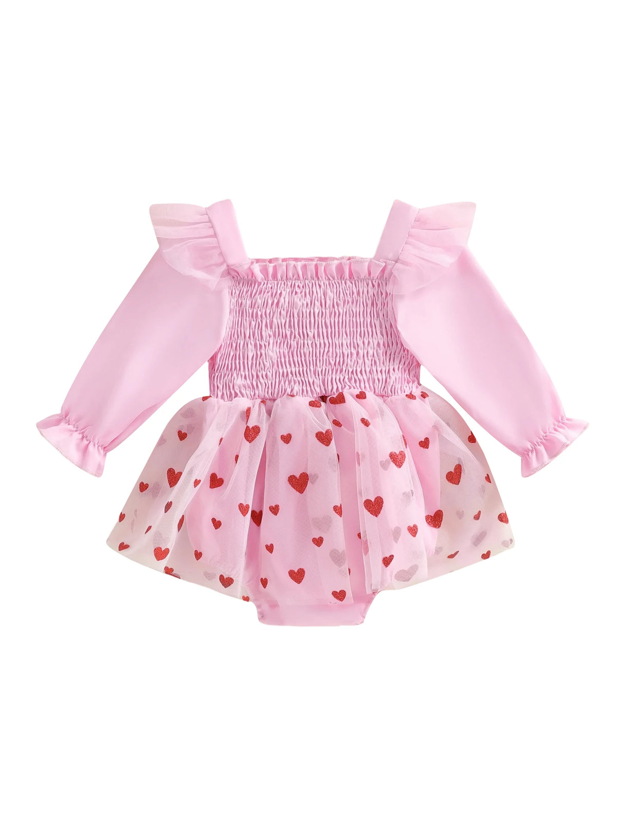 0-18M Newborn Baby Girl Outfit Heart Romper