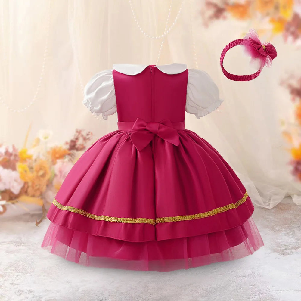 Girls Snow White Princess Dresses Kid Cosplay Gown Girl Halloween