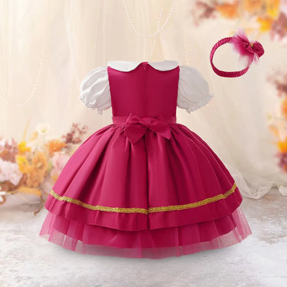 Girls Snow White Princess Dresses Kid Cosplay Gown Girl Halloween