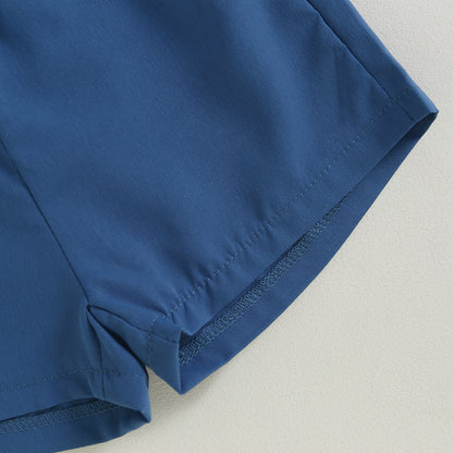 Conjunto de verano azul infantil