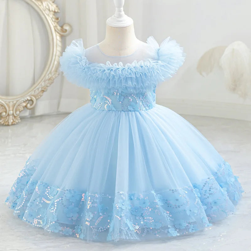 Children's Princess Dress Skirt Baby Puffy Tulle Skirts Festival Party Dress