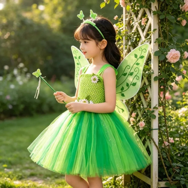Tulle Princess Dress Sleeveless Strap Birthday Dress