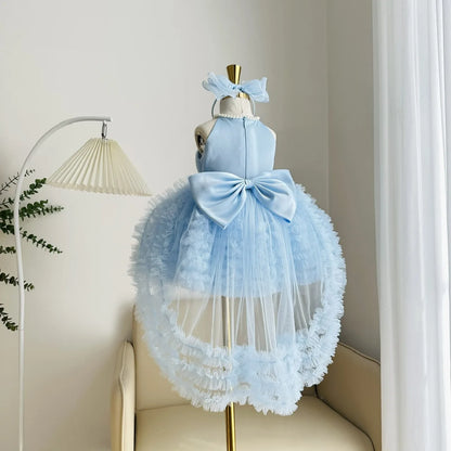 Custom Luxury Dress Women Wedding Guest Gown Girls Wedding Gown Luxury Birthday Party Gown For Pageant Runway Show Halter Pearl