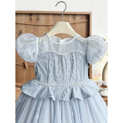 Blue Princess Dress Birthday Gift Dress