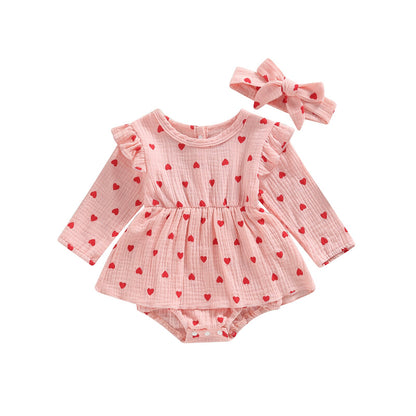 Body infantil + bandana de corazón 