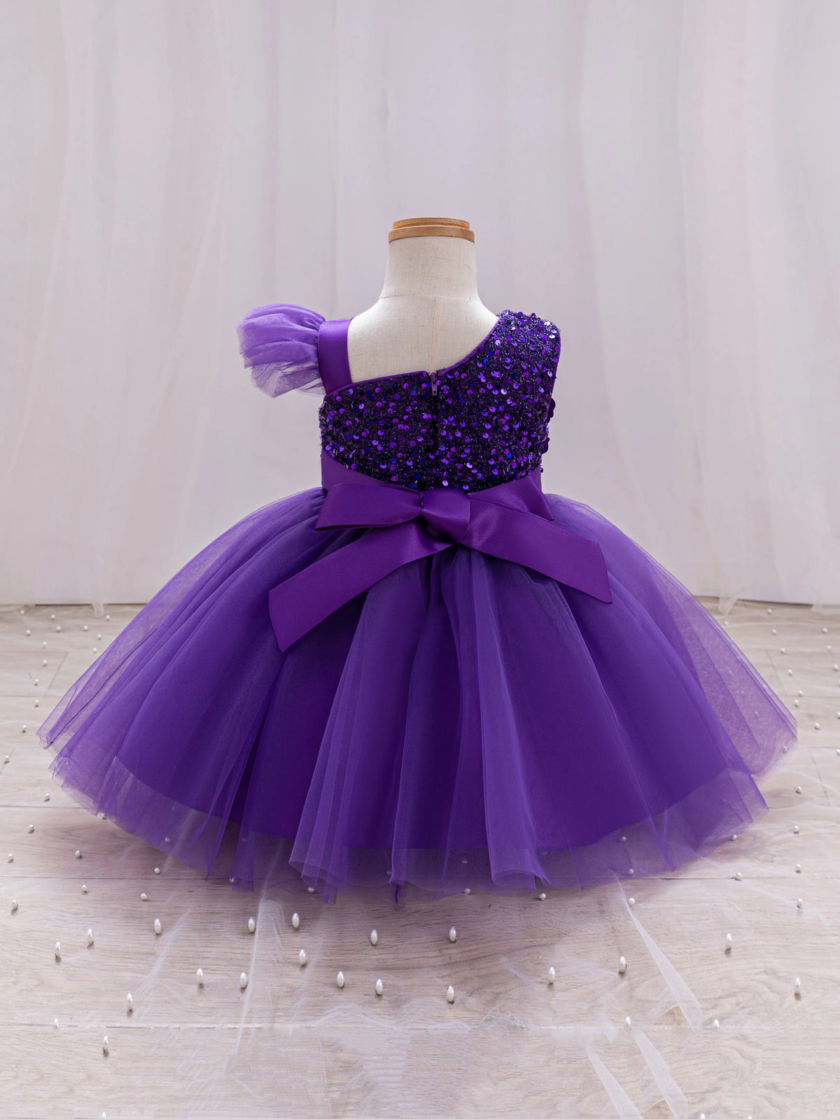 Elegant Girl Princess Dress Small Flying Sleeves