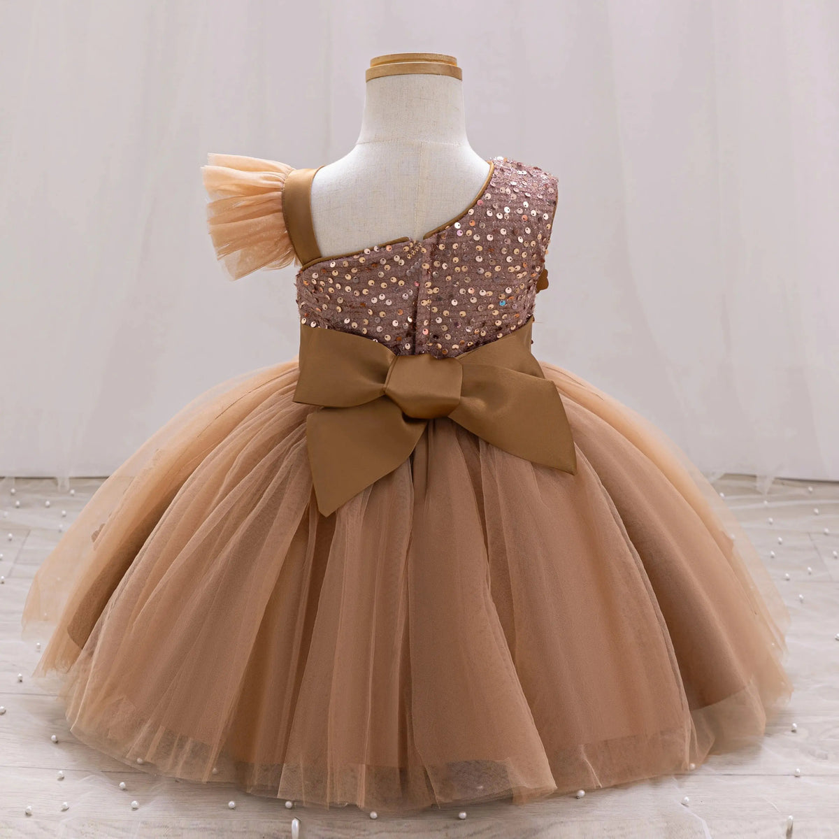 Elegant Girl Princess Dress Small Flying Sleeves