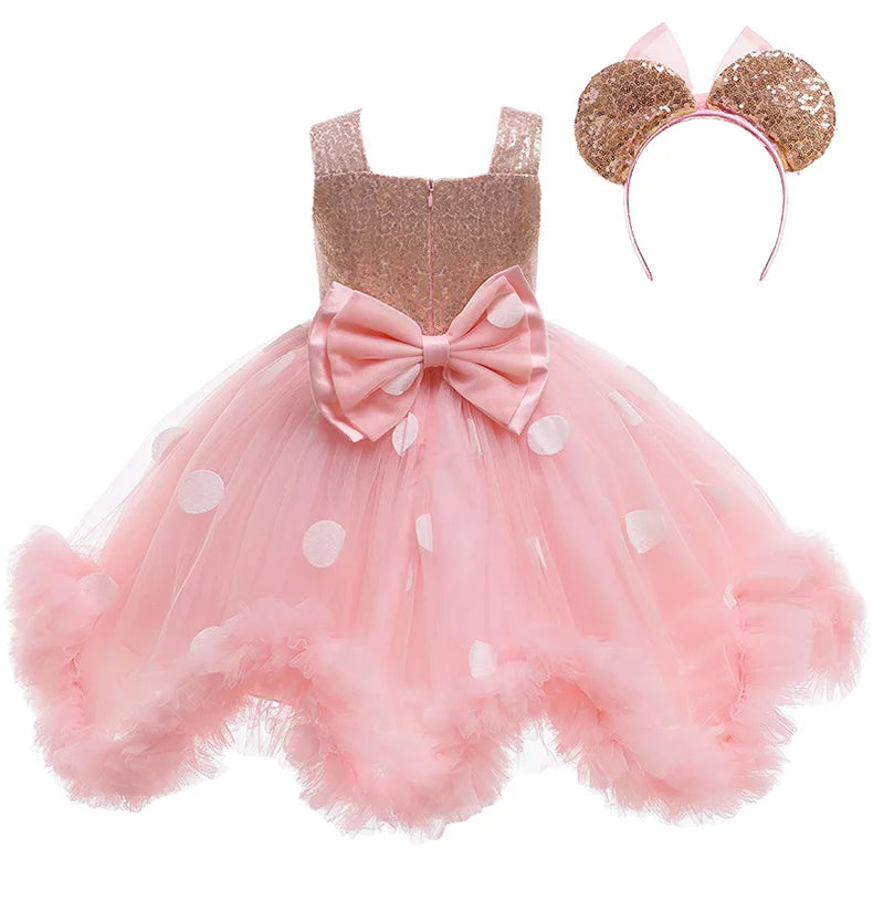First Birthday Party Fluffy Mesh Tutu Dress