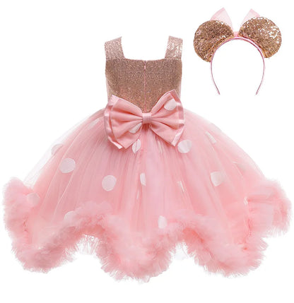 First Birthday Party Fluffy Mesh Tutu Dress
