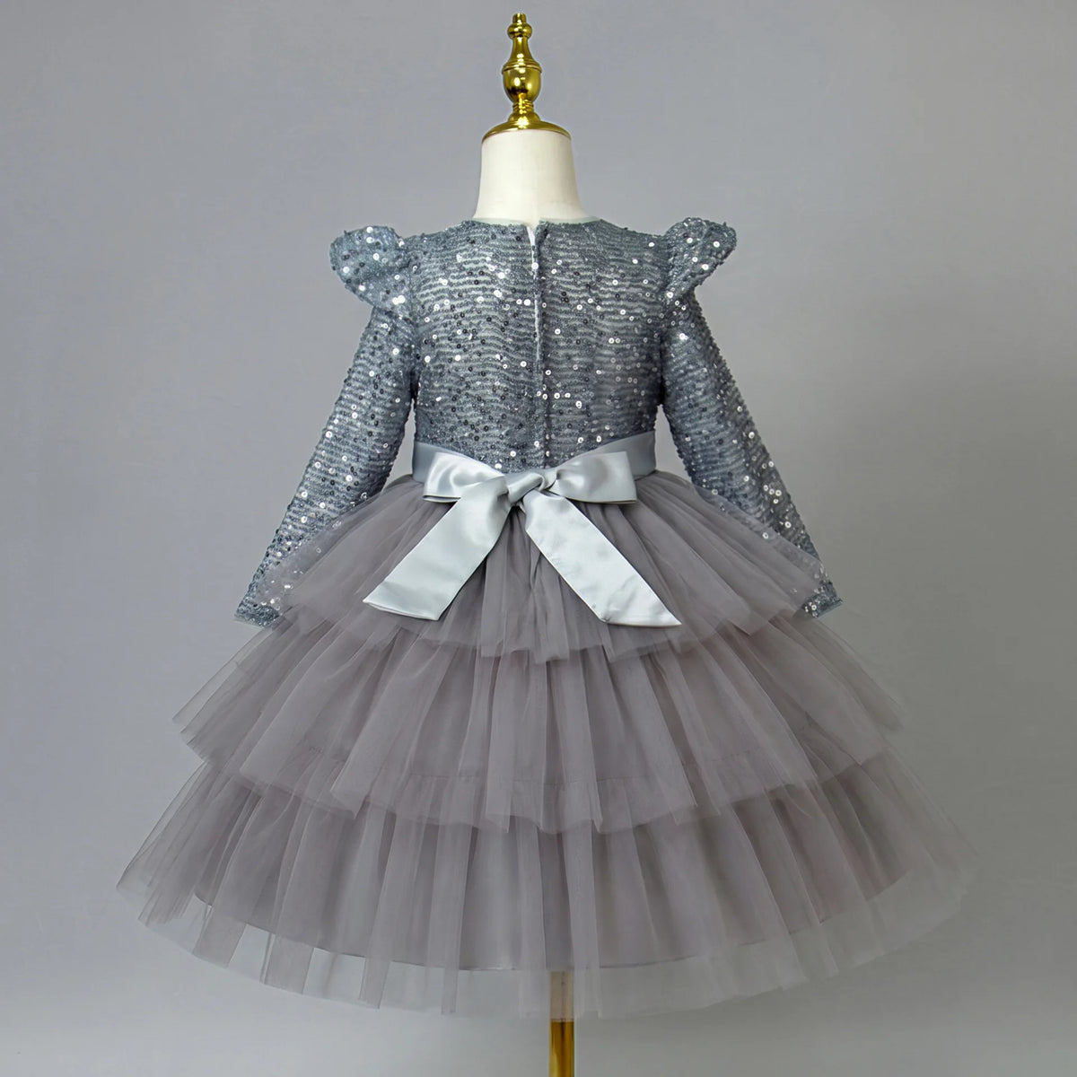Princess Style Long Sleeve Children's Dress