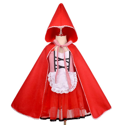 Girls Red Riding Hood Style Tutu Dress