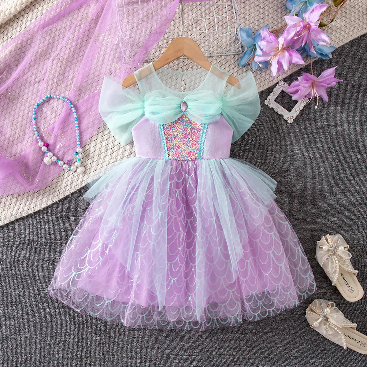 Girl Princess Dresses Performance Costume