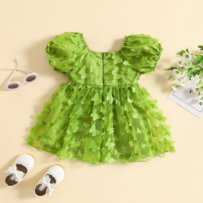 Vestido infantil de mariposa 