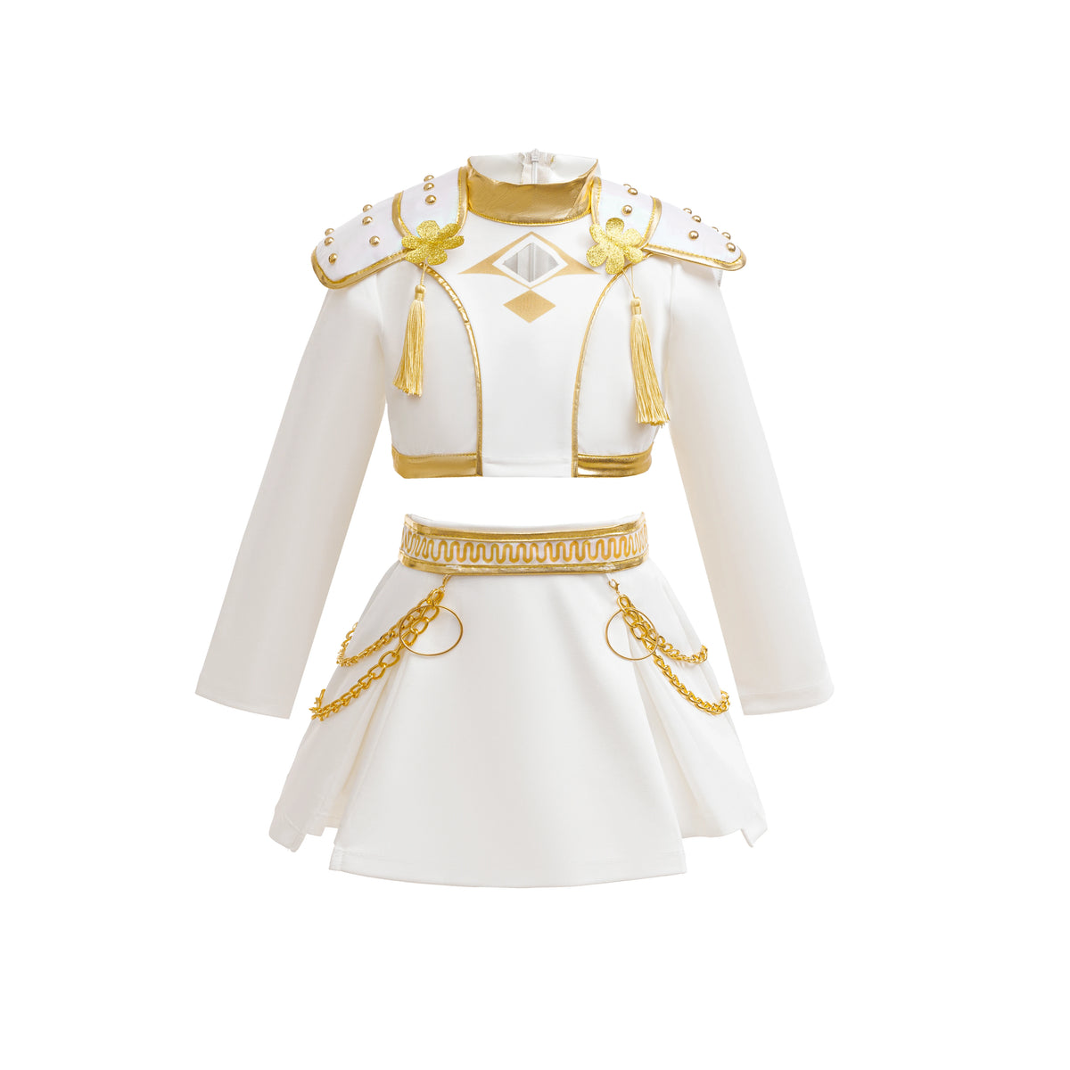 Halloween Party Girls CosplayWhite Long Sleeves Dress