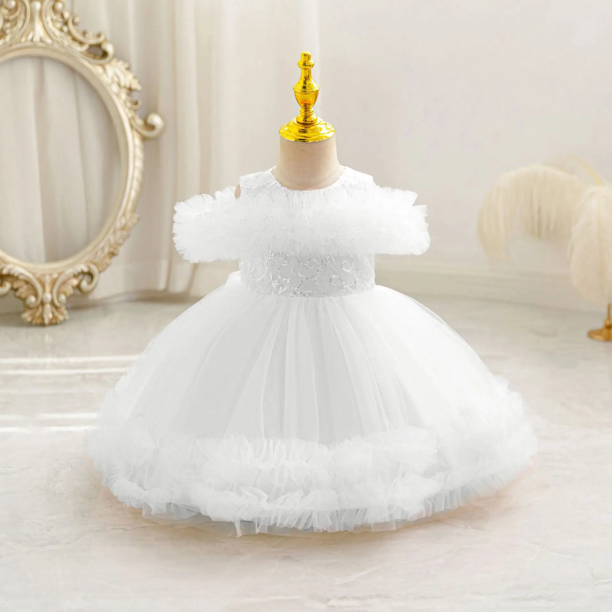 Children Pageant Dress New Baby Birthday Party Dress