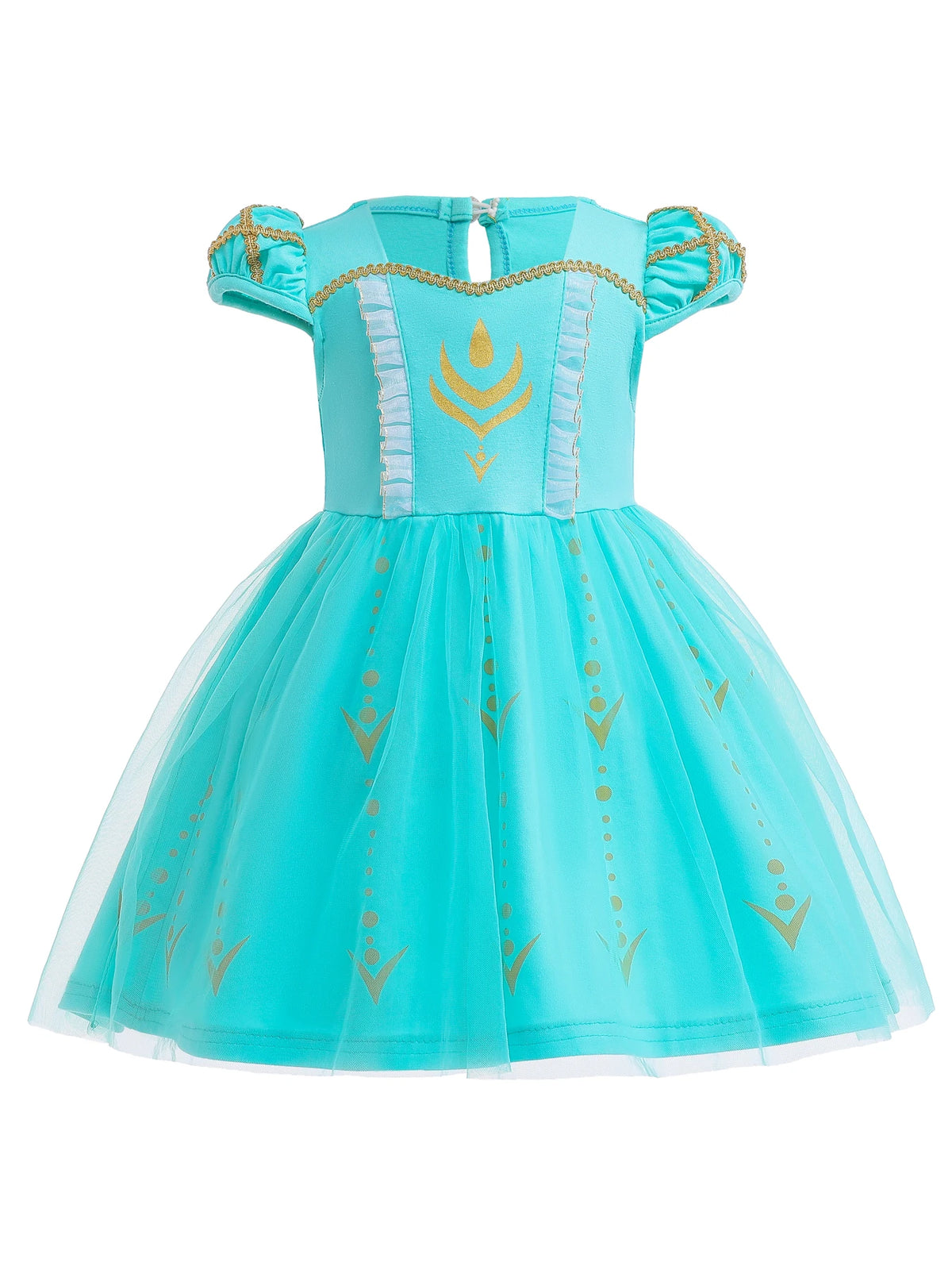 Round Neck Dress Children  Mesh Tulle Dress