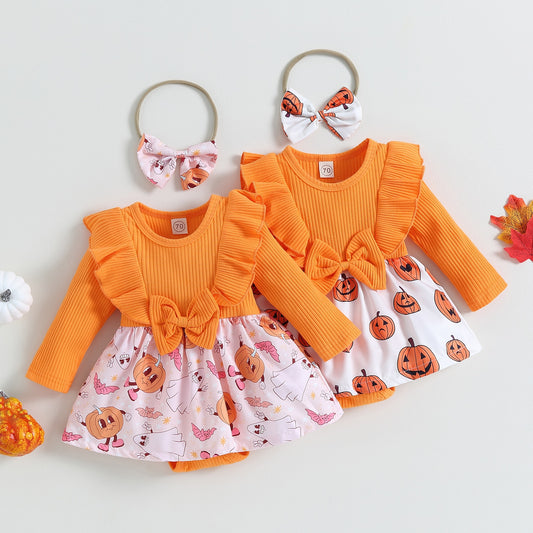 Body Vestido de calabaza para niños