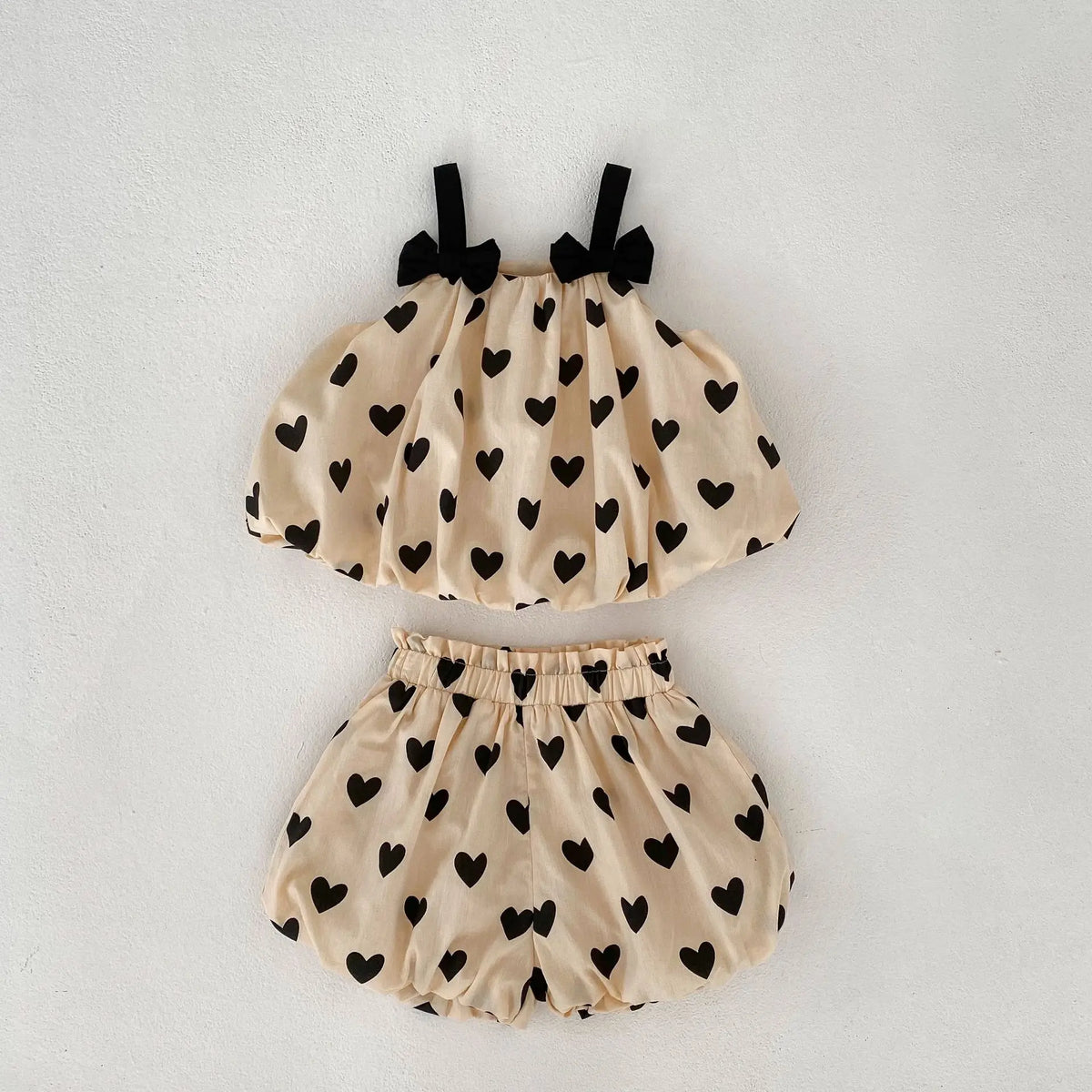 Summer Baby Sleeveless Bow Children Sets