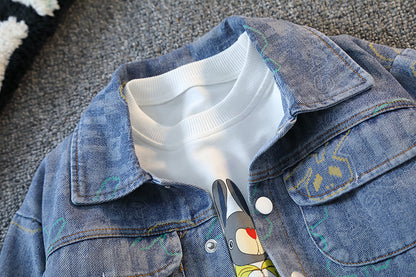 Conjunto infantil de 3 piezas con chaqueta para niño