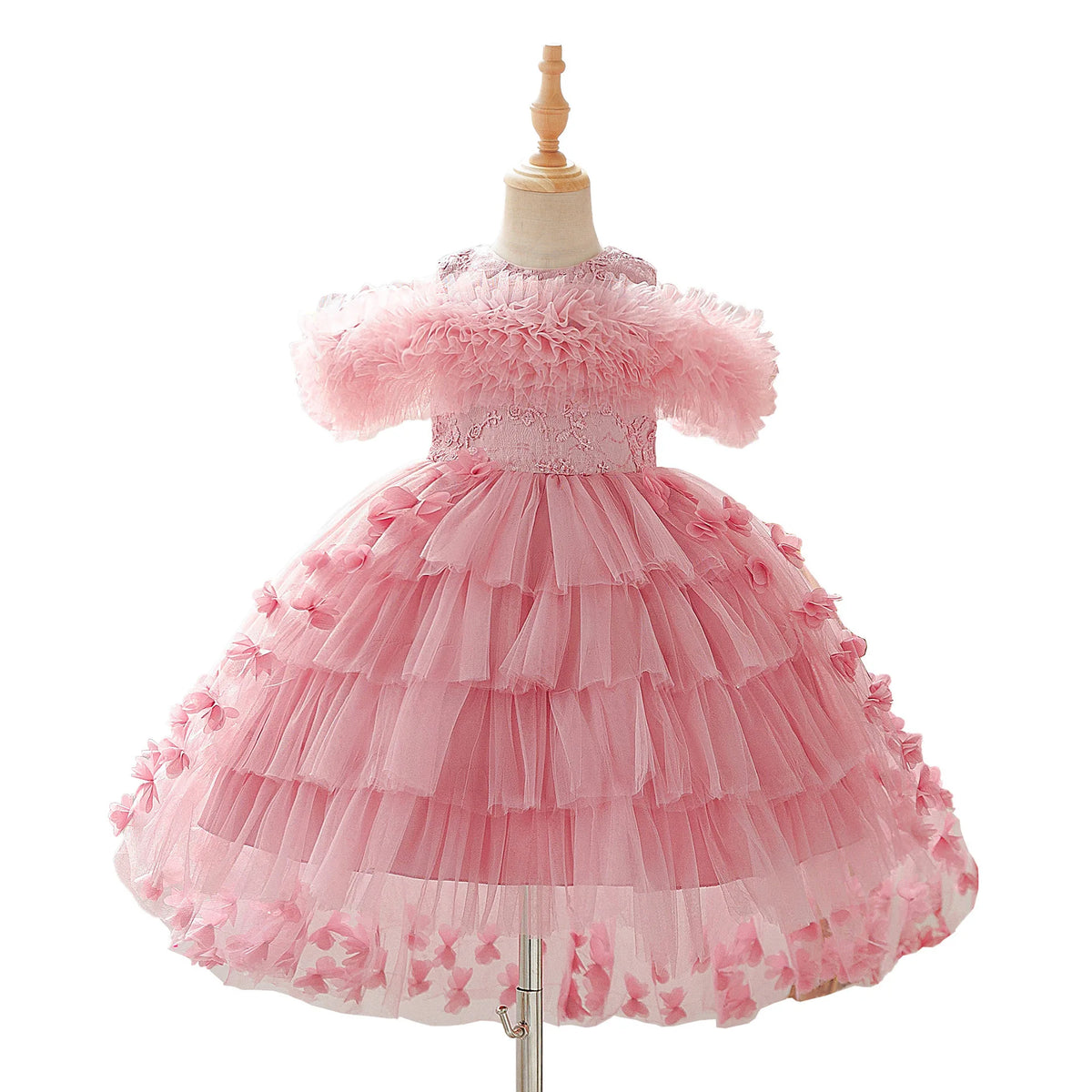 Children's Princess Dress Cake Skirt Net Gown Flower