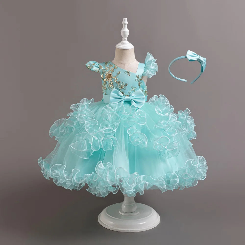 The New Net Yarn Birthday Cake Pengers Dress