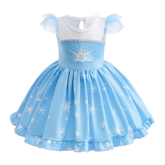 Vestido De Fiesta Infantil Frozen