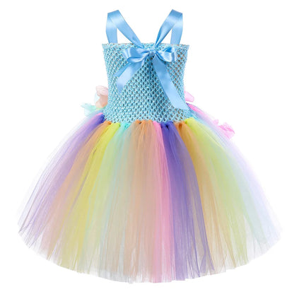 Tulle Princess Dress Sleeveless Strap Birthday Dress