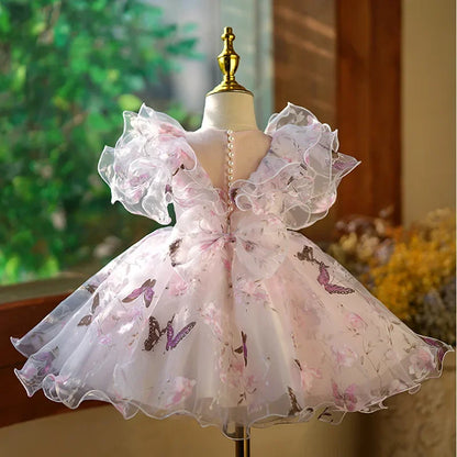 Flower Girl Dresses For Weddings Fairy Princess Ball Gown Dresses