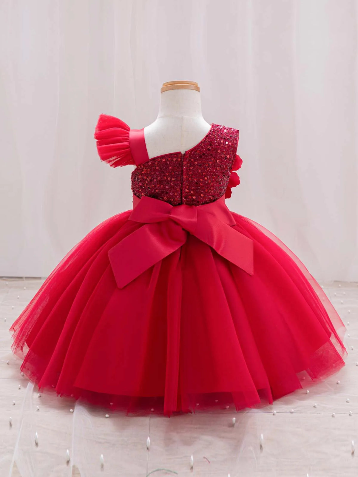 Elegant Girl Princess Dress Small Flying Sleeves