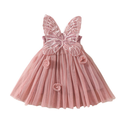 Vestido de alas de mariposa