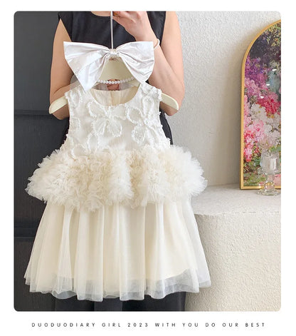 Princess Style Girls Dress Floral Birthday