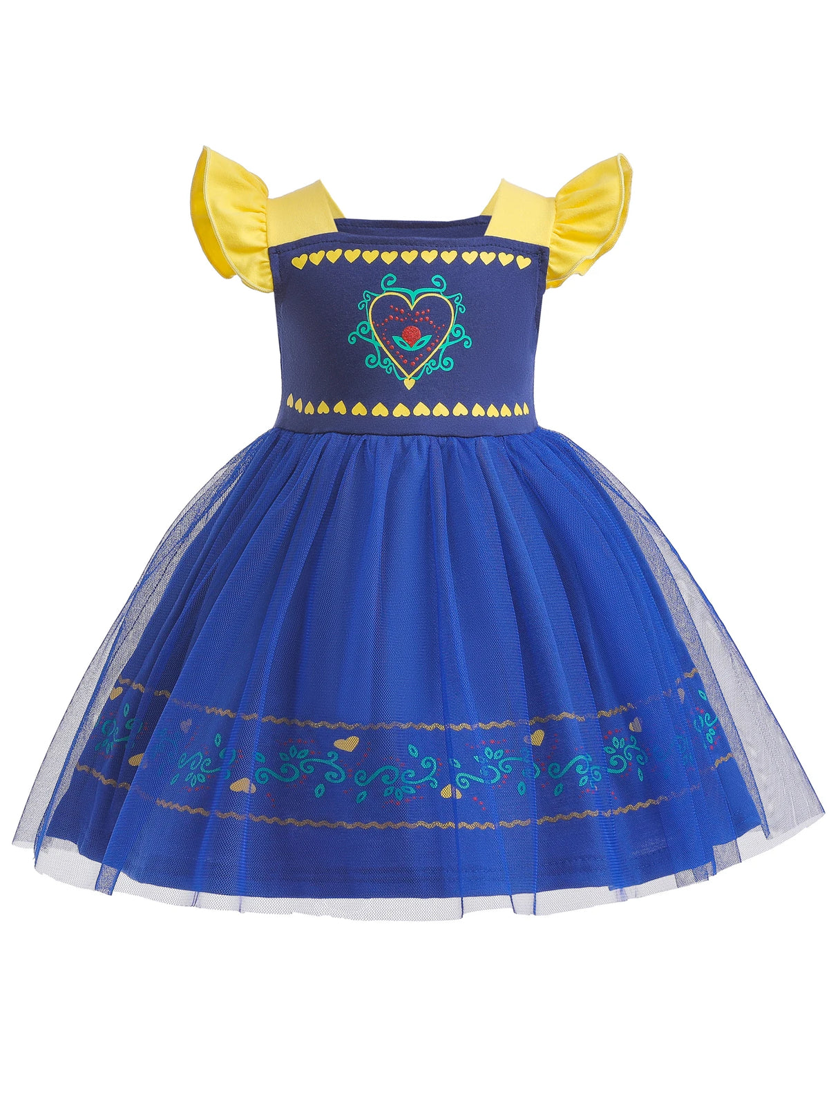Round Neck Dress Children  Mesh Tulle Dress