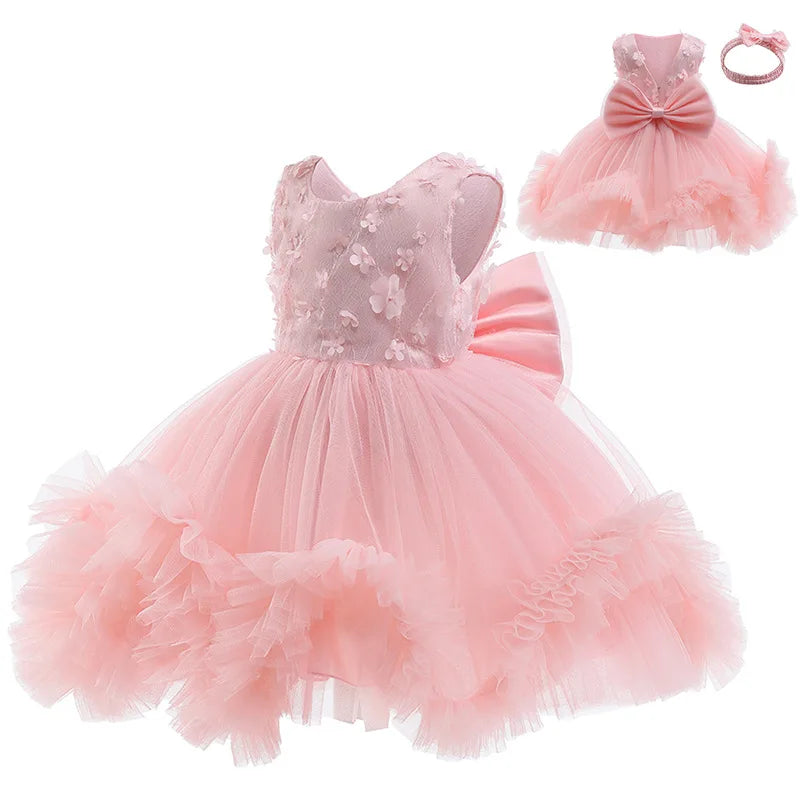 First Birthday Party Fluffy Mesh Tutu Dress