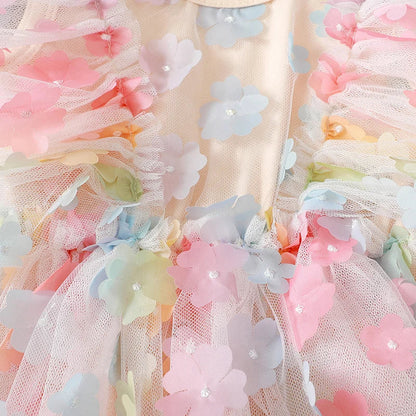 Body Infantil Flores Colores + Lazo 