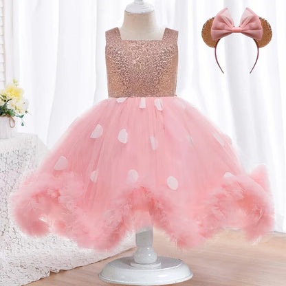 First Birthday Party Fluffy Mesh Tutu Dress