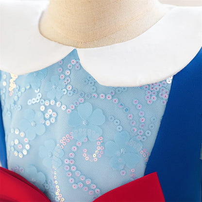 Girls Snow White Princess Dresses Kid Cosplay Gown Girl Halloween