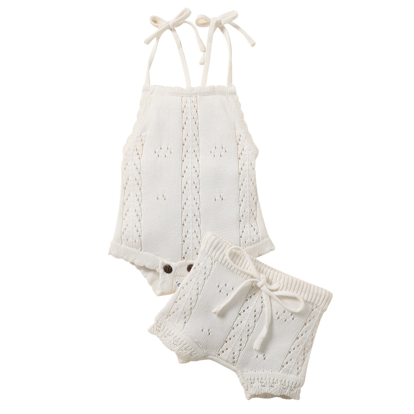 Conjunto vintage de bebé de 2 piezas