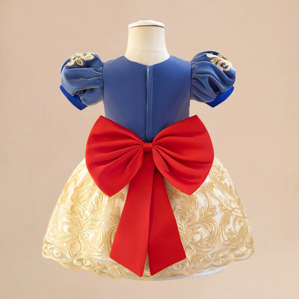 Girls Snow White Princess Dresses Kid Cosplay Gown Girl Halloween