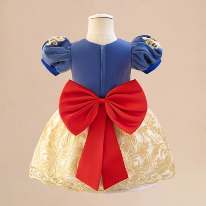 Girls Snow White Princess Dresses Kid Cosplay Gown Girl Halloween