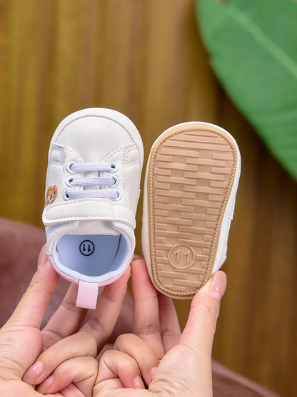 Baby Sneakers Cartoon Bear Embroidery Baby Shoes