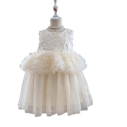 Princess Style Girls Dress Floral Birthday