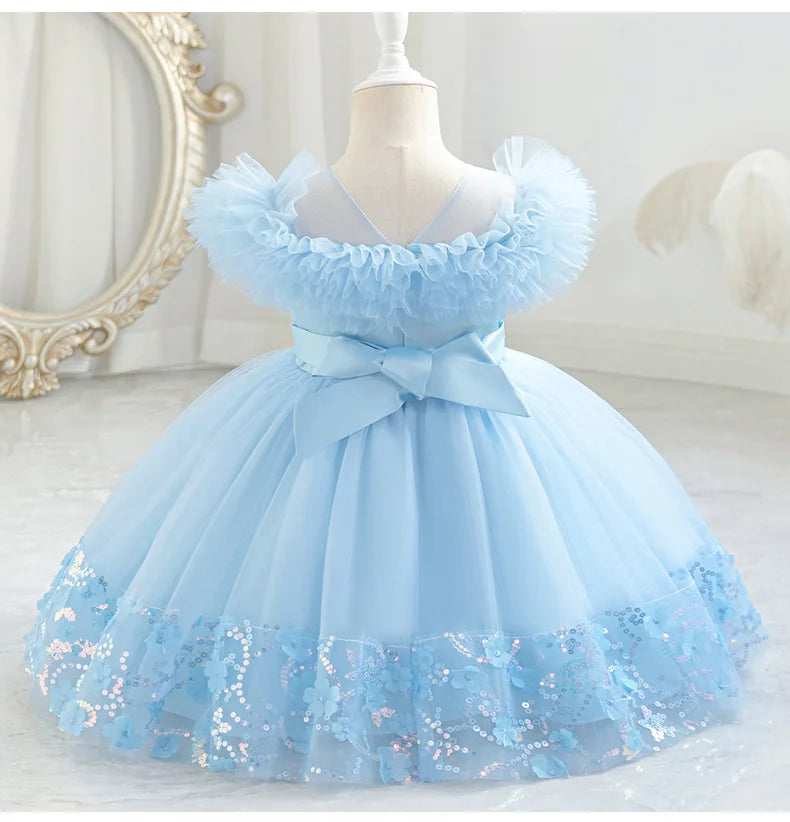 Children's Princess Dress Skirt Baby Puffy Tulle Skirts Festival Party Dress